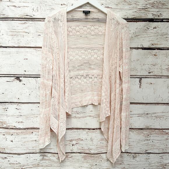 TORRID Pointelle Waterfall Drape Open Front Cardigan Sz 2 - Picture 5 of 8